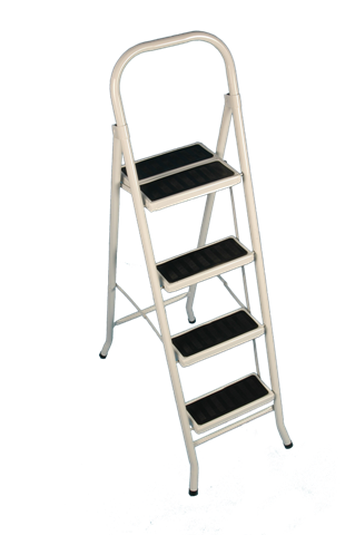 Escalera familiar con plataforma para uso hogareño