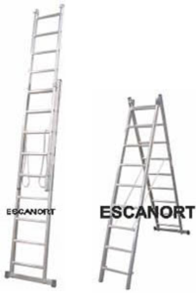 Escalera combinada multifuncion de aluminio Escanort