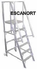 Escaleras rodantes de aluminio