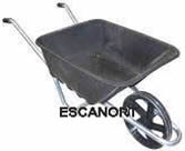 Carretilla plástica para albañil o jardinería