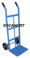 carro para cajas reforzado, 2 ruedas