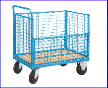 Carro cesto lateral volcable