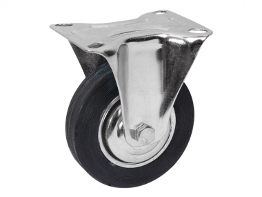 Rueda con horquilla fija de 4 agujeros